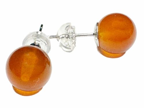 Karneol Carneol Edelstein Kugel Ohrstecker Ohrringe 8mm rhodoniert Karneol Carneol Edelstein Kugel Ohrstecker Ohrringe 8mm rhodoniert von Ulrike Schmitt Edelsteinkreationen