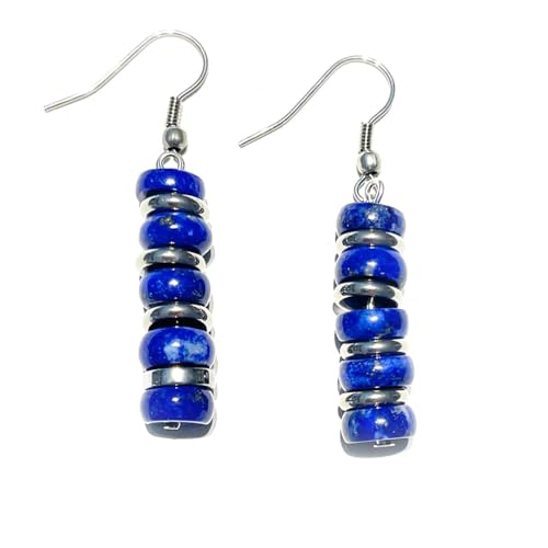 Lapislazuli blau Hämatit Edelstein Ohrringe Ohrhänger 925 Echtsilber oder Chirurgenstahl MaterialType1 Ohr-Brisur aus Sterlingssilber Lapislazuli blau Hämatit Edelstein Ohrringe Ohrhänger 925 Echtsilber oder Chirurgenstahl MaterialType1 Ohr-Brisur aus Sterlingssilber von Ulrike Schmitt Edelsteinkreationen