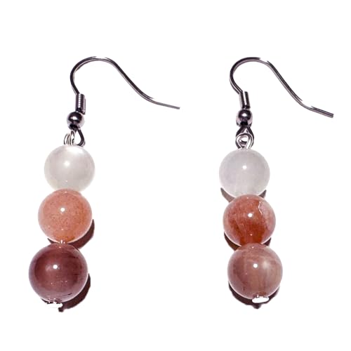 Mondstein Edelstein Kugel mehrfarbig Ohrringe Ohrhänger 925er Echtsilber oder Edelstahl MaterialType1 Ohr-Brisur aus Sterlingssilber Mondstein Edelstein Kugel mehrfarbig Ohrringe Ohrhänger 925er Echtsilber oder Edelstahl MaterialType1 Ohr-Brisur aus Sterlingssilber von Ulrike Schmitt Edelsteinkreationen