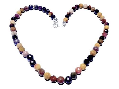 Ulrike Schmitt Edelsteinkreationen Mookait Edelstein Kugel Kette Halskette facettiert Größe 45 cm von Ulrike Schmitt Edelsteinkreationen