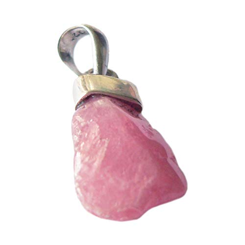 Rhodochrosit Edelstein Ketten Anhänger Echtsilberfassung von Ulrike Schmitt Edelsteinkreationen