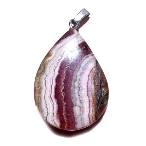 Rhodochrosit Edelstein Ketten Cabochon Anhänger Echtsilberöse Unikat von Ulrike Schmitt Edelsteinkreationen