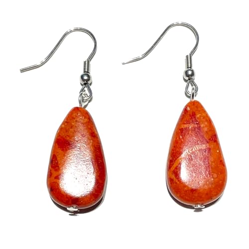 Schaumkoralle rot Edelstein Ohrhänger 925er Echtsilber oder Chirurgenstahl MaterialType1 Ohrstecker aus Sterlingsilber Schaumkoralle rot Edelstein Ohrhänger 925er Echtsilber oder Chirurgenstahl MaterialType1 Ohrstecker aus Sterlingsilber von Ulrike Schmitt Edelsteinkreationen