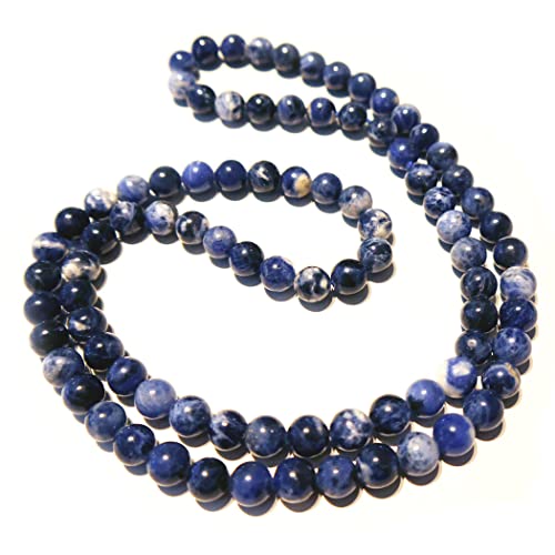 Sodalith Edelstein Kette Halskette lang DisplayLength 80 von Ulrike Schmitt Edelsteinkreationen