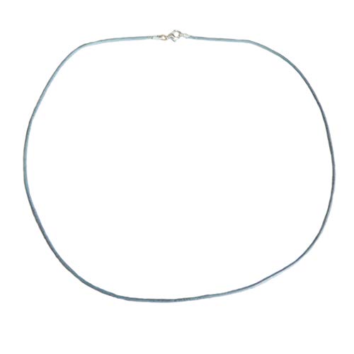 weiches Ziegen Lederband Lederkette grau mit Echsilber Karabinerhaken 50 cm weiches Ziegen Lederband Lederkette grau mit Echsilber Karabinerhaken 50 cm von Ulrike Schmitt Edelsteinkreationen