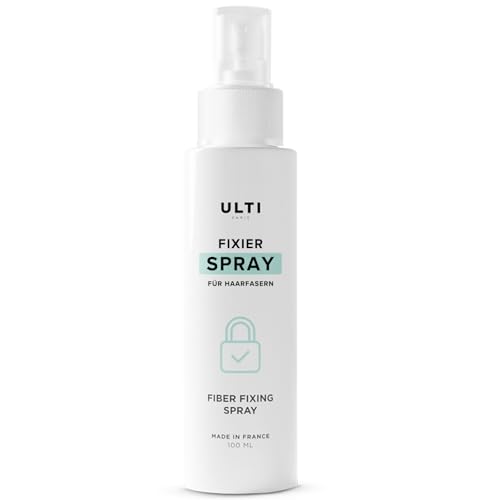 ULTI Paris Fixierspray 100 ml – 89% natürlichen Ursprungs – Haarspray ohne Aerosol – perfekt für Haarverdichtungspuder – Styling-Spray für Damen und Herren von Ulti Paris