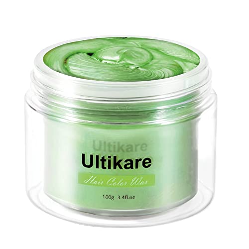 Temporäre Haarfarbe Creme, Ultikare Haarfarbe Wachs Temporäre Haarfarbe Set Instant DIY Cosplay für Karneval Weihnachten Halloween-Partys für Männer und Frauen (Grün)… von Ultikare