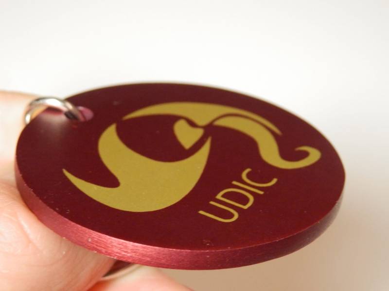 Anpassbare Udic Ultima Dragons Icon Metall Schlüsselanhänger von UltimaDragonTreasure