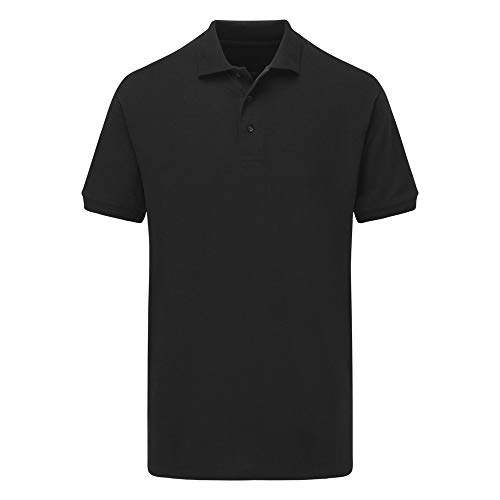 UCC 50/50 220gsm Unisex Pique Polo - Black - 5XL von Ultimate Clothing Collection