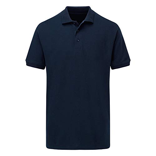 UCC 50/50 220gsm Unisex Pique Polo - Navy Blue - L von Ultimate Clothing Collection