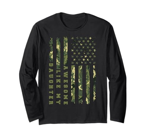 Fantastisch wie Meine Töchter Lustiger Mutter-Vatertag Mama Papa Langarmshirt von Ultimate Designs for Dad Father Papa Daddy