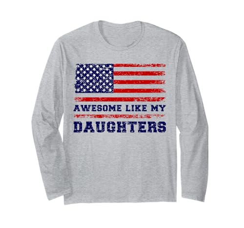 Fantastisch wie Meine Töchter Lustiger Mutter-Vatertag Mama Papa Langarmshirt von Ultimate Designs for Dad Father Papa Daddy