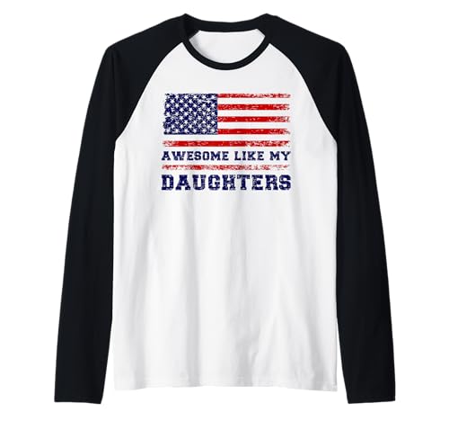 Fantastisch wie Meine Töchter Lustiger Mutter-Vatertag Mama Papa Raglan von Ultimate Designs for Dad Father Papa Daddy