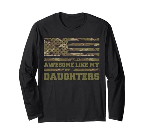 Fantastisch wie meine Töchter Lustiger Mutter-Vatertag Mama Papa Langarmshirt von Ultimate Designs for Dad Father Papa Daddy