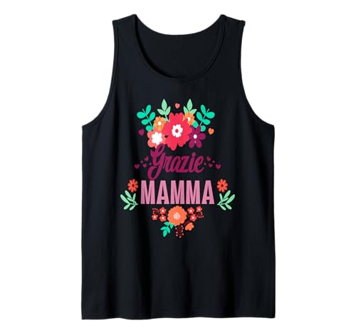 Italienische Mutter Geschenke Mama Mama Grazie Mamma Niedlicher Muttertag Tank Top Italienische Mutter Geschenke Mama Mama Grazie Mamma Niedlicher Muttertag Tank Top von Ultimate Designs for Mom Mother Mama Mommy