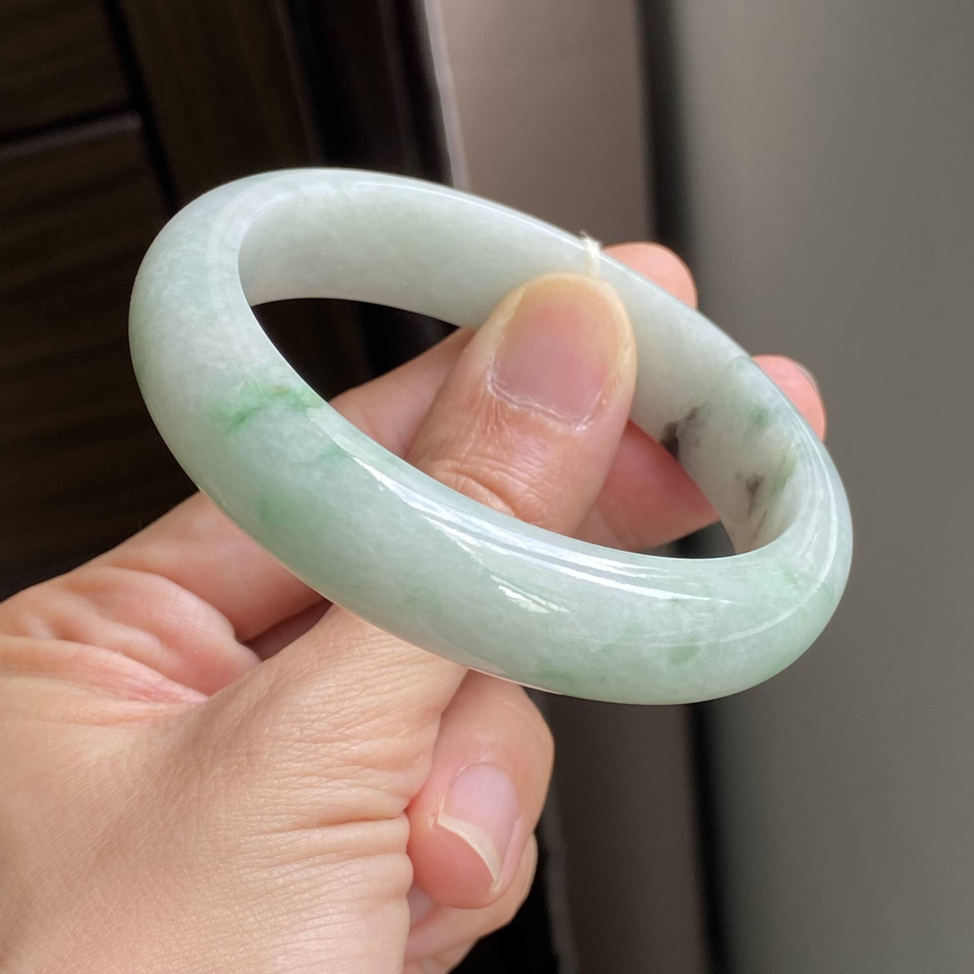 57, 3mm Jade Armreif in Der Farbe Grün A Jadeit Mb55Kl20 | Burmese Jade von UltimateJadeite