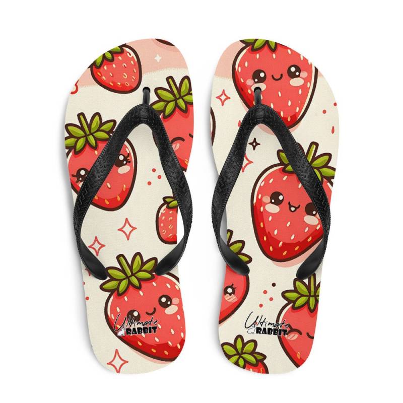 Flip-Flops Mit Süßem Erdbeer Design | Sandalen Sommerschuhe Badelatschen Schlappen Sommermode Flip-Flops Mit Süßem Erdbeer Design | Sandalen Sommerschuhe Badelatschen Schlappen Sommermode von UltimateRabbit
