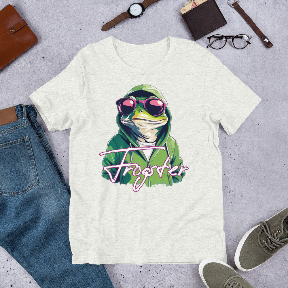 Frogster Unisex T-Shirt | Cooler Frosch Mit Sonnenbrille Und Hoodie Frogster Unisex T-Shirt | Cooler Frosch Mit Sonnenbrille Und Hoodie von UltimateRabbit