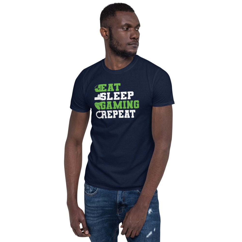 Essen Sleep Gaming Wiederholen Gamer Shirt von UltimateShirtShop