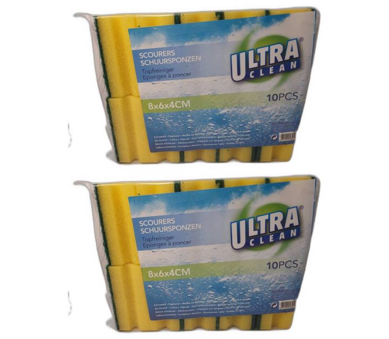 Ultra Clean Schwamm 2 x Topfschwamm Scheuerschwamm Spülschwamm 10 Stück Ultra Clean Schwamm 2 x Topfschwamm Scheuerschwamm Spülschwamm 10 Stück von Ultra Clean