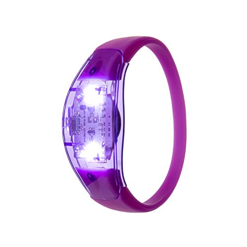 Ultra 1 Lila Soundaktivierte LED-Armbänder Leuchtende Sprachsteuerung LED-Armband Blinkend für Erwachsene Party Männer Frauen Musik Rave-Zubehör LED-Armbänder Veranstaltungen im Dunkeln von UltraByEasyPeasyStore