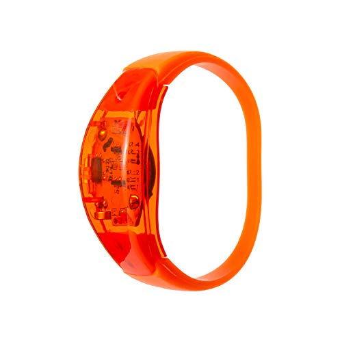 Ultra 1 Orange Soundaktivierte LED-Armbänder Leuchtende Sprachsteuerung LED-Armband Blinkend für Erwachsene Party Männer Frauen Musik Rave-Zubehör LED-Armbänder Veranstaltungen im Dunkeln von UltraByEasyPeasyStore