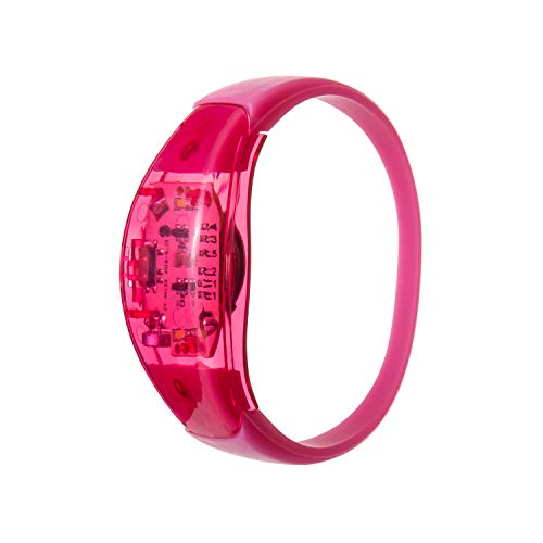 Ultra 2 Rosa Soundaktivierte LED-Armbänder Leuchtende Sprachsteuerung LED-Armband Blinkend für Erwachsene Party Männer Frauen Musik Rave-Zubehör LED-Armbänder Veranstaltungen im Dunkeln von UltraByEasyPeasyStore