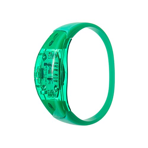 Ultra 4 Grün Soundaktivierte LED-Armbänder Leuchtende Sprachsteuerung LED-Armband Blinkend für Erwachsene Party Männer Frauen Musik Rave-Zubehör LED-Armbänder Veranstaltungen im Dunkeln von UltraByEasyPeasyStore