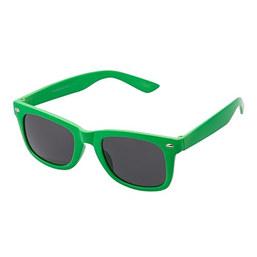 Ultra Dunkel Grün Klassische Sonnenbrille für Kinder UV400 Schutz UVA UVB Unisex Mädchen Jungen Retro Vintage Brille von UltraByEasyPeasyStore