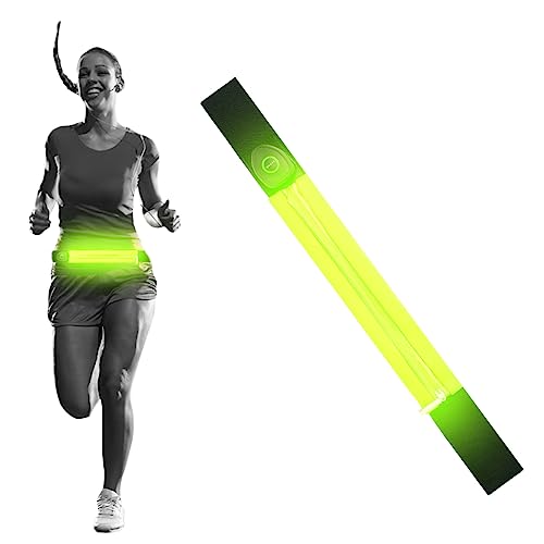 Ultra Grün Laufen Gürteltasche für Frauen Männer Wiederaufladbare USB-Telefonhalterungen Hüfttasche wasserdichte Hohe Sichtbarkeit beim Laufen und Radfahren Bauchtasche Damen Bauchtasche Herren von UltraByEasyPeasyStore