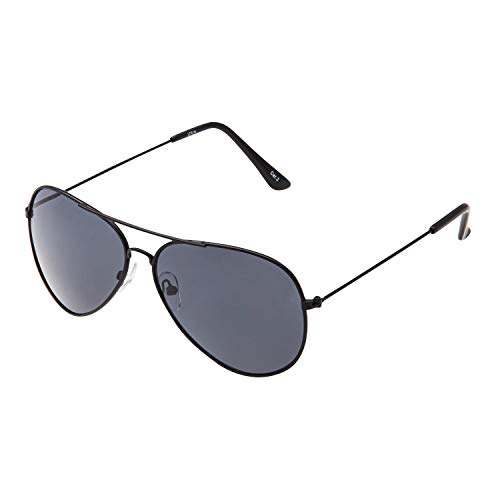 Ultra Pilot Sonnenbrille – Erwachsene Schwarzer Rahmen mit Schwarzen Gläsern Herren- und Damensonnenbrille Metallrahmen Retro 80er Jahre Klassischer Stil Damen Herren UV400-Schutz Navigator Ultra Pilot Sonnenbrille – Erwachsene Schwarzer Rahmen mit Schwarzen Gläsern Herren- und Damensonnenbrille Metallrahmen Retro 80er Jahre Klassischer Stil Damen Herren UV400-Schutz Navigator von UltraByEasyPeasyStore