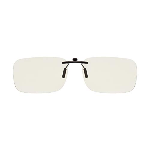 Ultra Rechteckig Blau Lichtblockierende Brille Clip On Blaulicht-Blocking-Brille für Anti-Augenbelastung Ermüdung Anti-Blaulicht-Brille Männer und Frauen Werden es Lieben Klarglas Gaming von UltraByEasyPeasyStore
