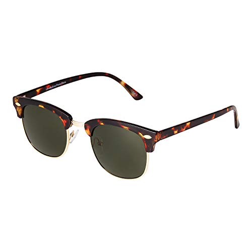 Ultra Tortoise Rahmen Grüne Morgendämmerung Gläser Erwachsene Halbfelge Klassische Sonnenbrille UV400 Schutz Herren Damen Retro Horn Umrandete Brille von UltraByEasyPeasyStore