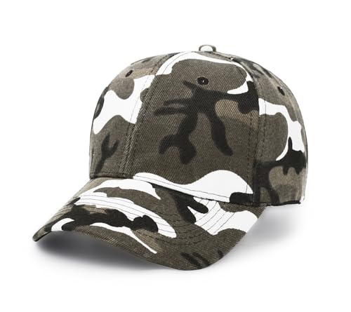 UltraKey Baseballkappen, Militär-Camouflage-Kappen, Schirmmützen, können für Outdoor-Aktivitäten wie Angeln, Verstellbare, Grau von UltraKey