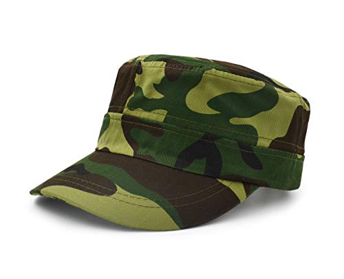 UltraKey Flache Baseballmütz, eHerren Damen Baumwolle Baseball Cap Twill Military Cap Outdoor Mütze Grün von UltraKey