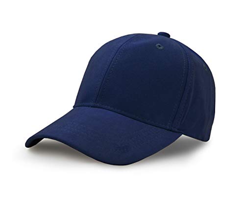 UltraKey Wildlederimitat Baseball Cap, Unisex Wildlederimitat Leder Einstellbare Schlicht Hut Baseball Cap Marine Blau von UltraKey