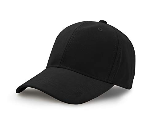 UltraKey Wildlederimitat Baseball Cap, Unisex Wildlederimitat Leder Einstellbare Schlicht Hut Baseball Cap Schwarz von UltraKey