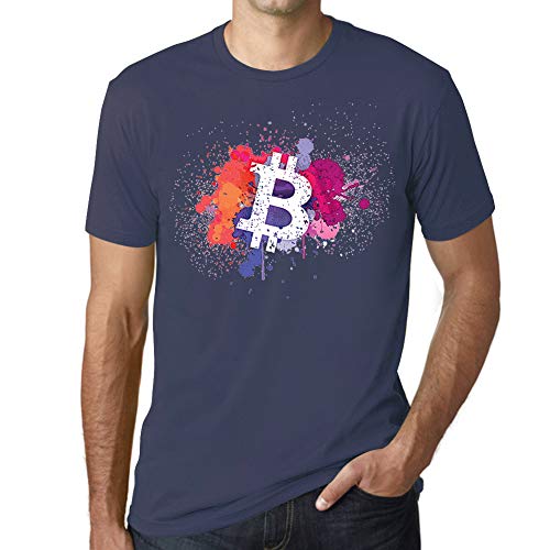 Herren Grafik T-Shirt Bitcoin Revolution HODL BTC Crypto Traders Öko-Verantwortlich Vintage Jahrgang Kurzarm Lustige Druck Geburtstag Geschenk Mann Denim XL von Ultrabasic