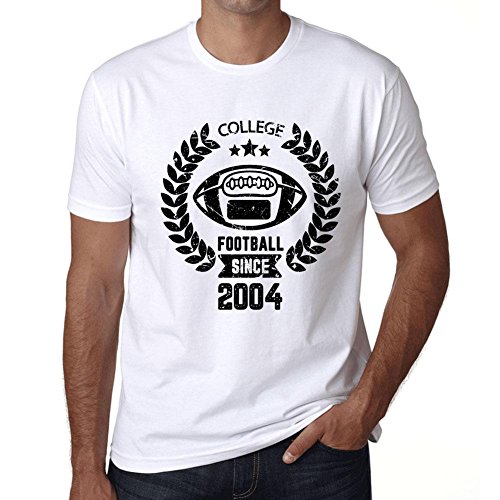 Herren Grafik T-Shirt College-Fußball seit 2004 – College Football Since 2004 – Geschenk 20. Geburtstag Jahrestag 20 Jahre Jubiläum 20 Jährige Mann Jahrgang 2004 Kurzarm Lustige Druck Weiss XL Herren Grafik T-Shirt College-Fußball seit 2004 – College Football Since 2004 – Geschenk 20. Geburtstag Jahrestag 20 Jahre Jubiläum 20 Jährige Mann Jahrgang 2004 Kurzarm Lustige Druck Weiss XL von Ultrabasic