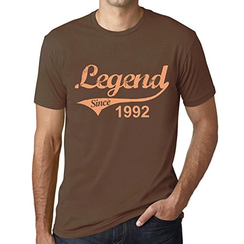 Herren Grafik T-Shirt Legende seit 1992 – Legend Since 1992 – Geschenk 33. Geburtstag Jahrestag 33 Jahre Jubiläum 33 Jährige Mann Jahrgang 1992 Kurzarm Lustige Druck Erde XXL von Ultrabasic