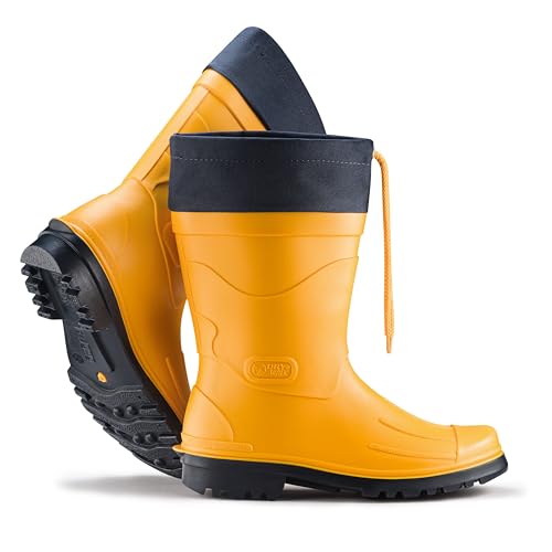 Ultrapower Fjordvik Vandrare | Herren Gummistiefel | Matsch | Garten | Arbeit Stiefel | wasserdicht | SCF/Gelb | Gr.:40 / UK 6.5 von Ultrapower