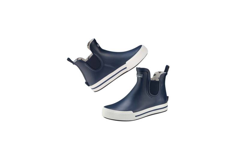 Ultrapower HAVSTEG Unisex Allwetterstiefel Gebürstete Optik 43 Blau-Weiß Gummistiefel Regenstiefel aus dem Material Gummi l Gummihalbstiefel Halbhoch von Ultrapower