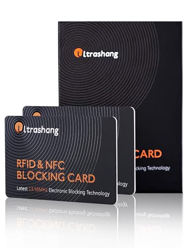 2Pcs RFID Blocking Card, Fuss-free Protection for Entire Wallet Shield, Credit Card Protector NFC Bank Debit Blocker, Identity Theft Prevention for Passport Travel Security (Ver. 2.0) von Ultrashang