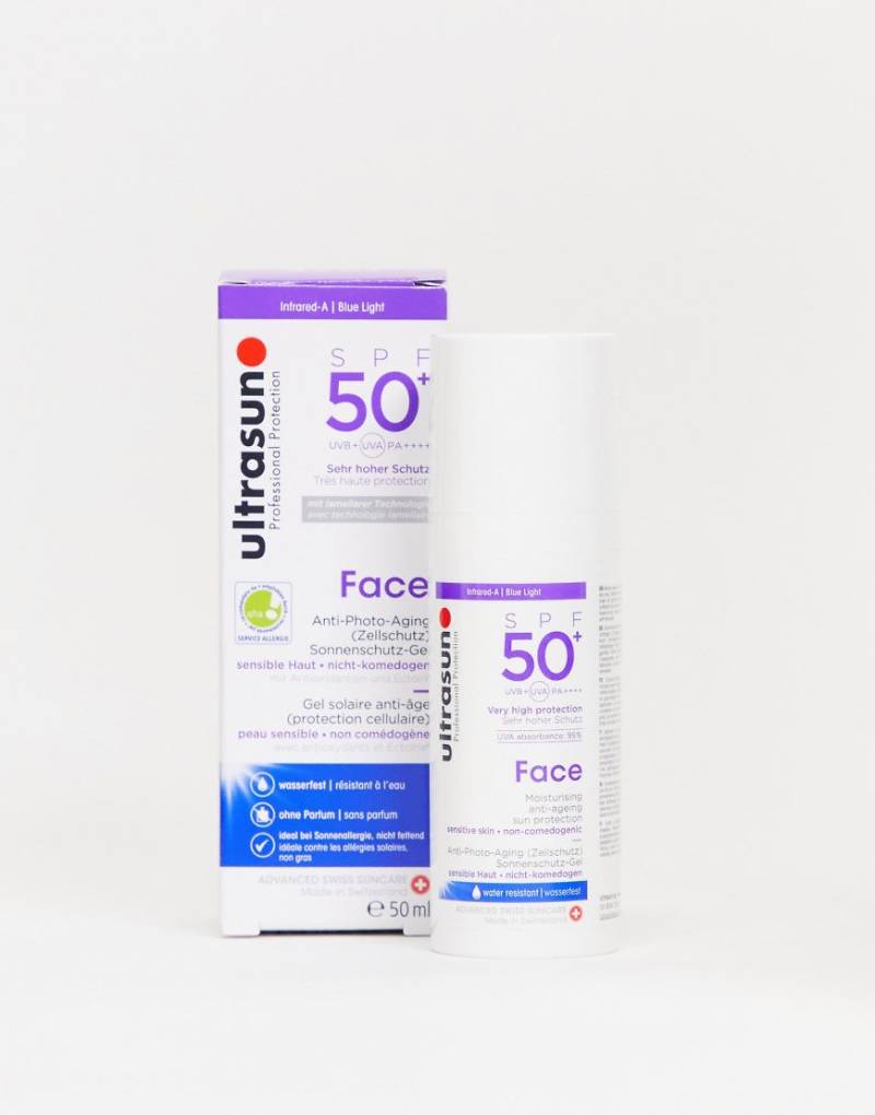 Ultrasun - Anti-Aging-Sonnenschutz für das Gesicht, LSF 50+, 50 ml-Keine Farbe von Ultrasun