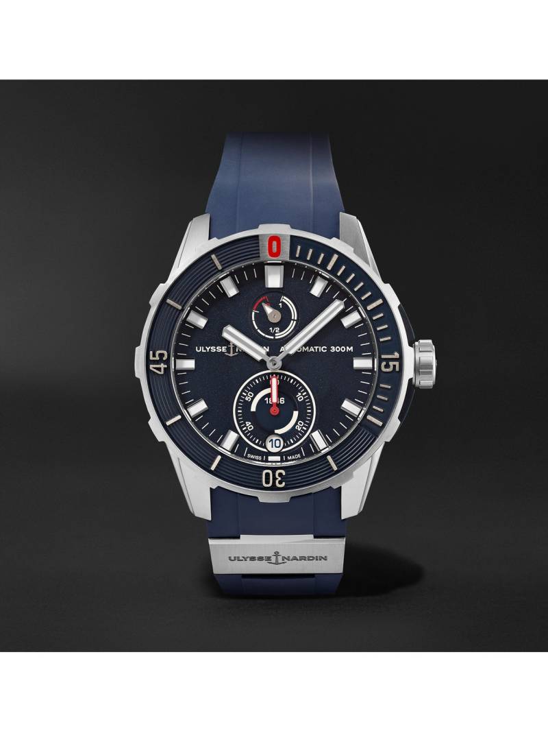 Ulysse Nardin - Diver Chronometer Automatic 42mm Stainless Steel and Rubber Watch, Ref. No. 1183-170-3/93 - Men - Black von Ulysse Nardin