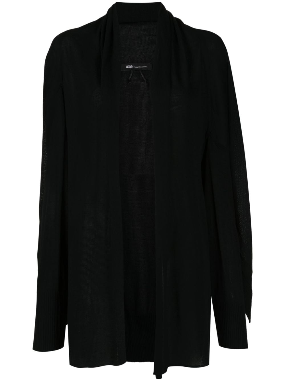 Uma | Raquel Davidowicz Asymmetrischer Mastro Cardigan - Schwarz von Uma | Raquel Davidowicz