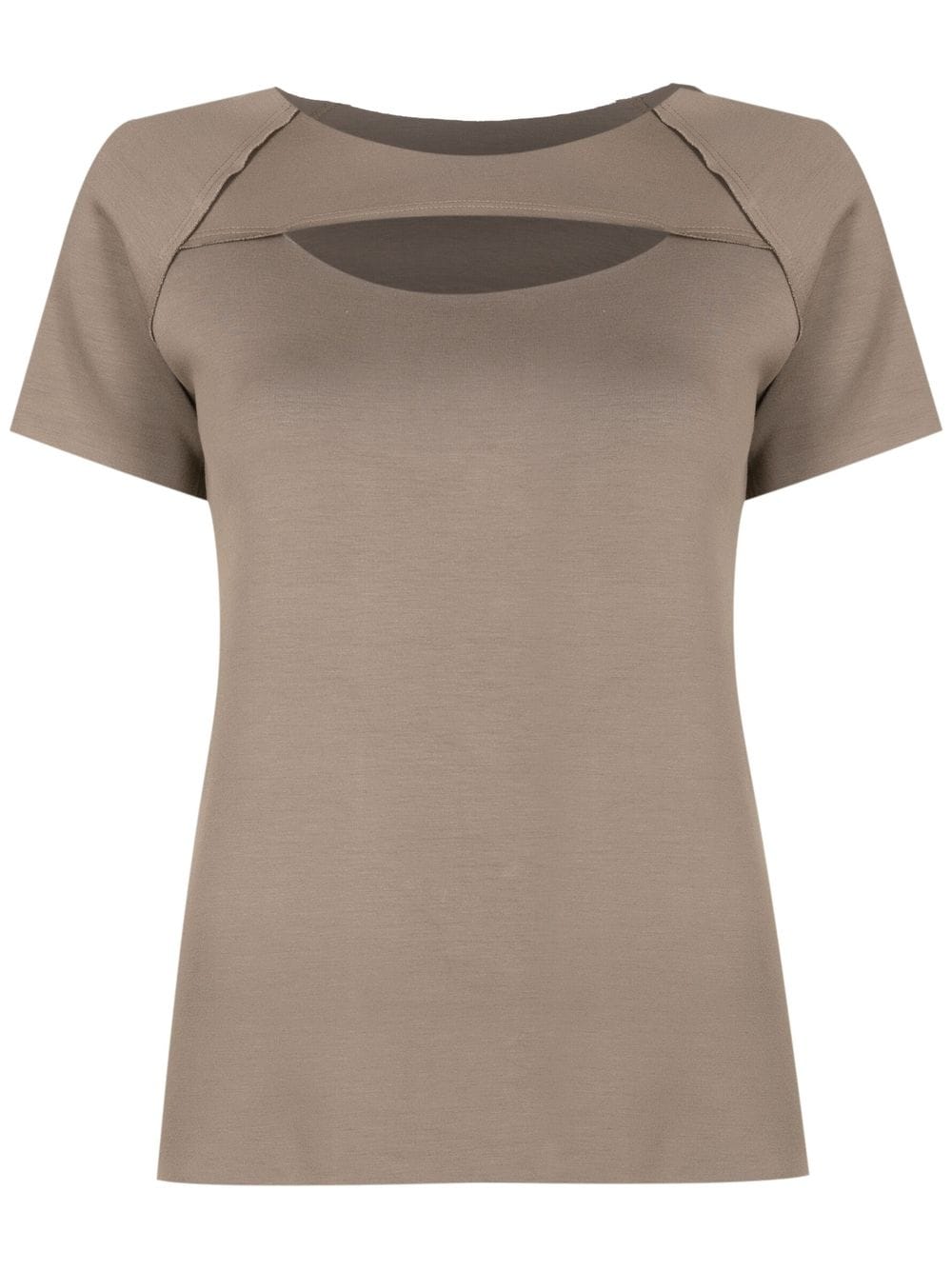 Uma | Raquel Davidowicz T-Shirt mit Cut-Outs - Grau von Uma | Raquel Davidowicz