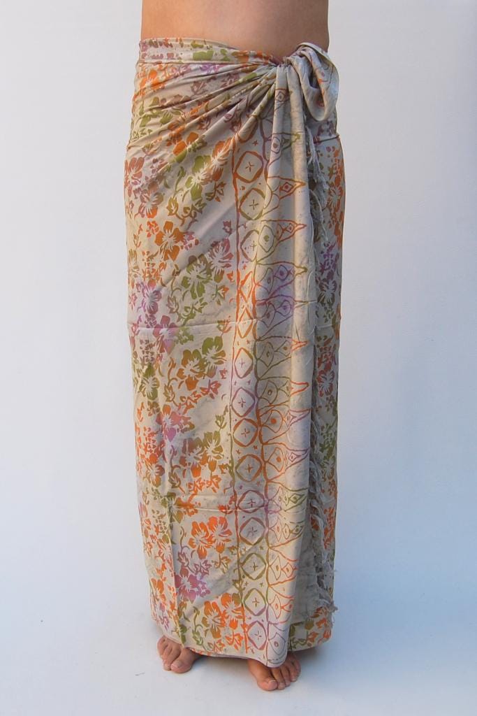 Premium Sarong + Gratis Sarongschnalle Und Anleitung, Pareo, Strandtuch, Wickelrock, Sari, Lungi, Bali Stil, Sommerrock, Sa 383-P Premium Sarong + Gratis Sarongschnalle Und Anleitung, Pareo, Strandtuch, Wickelrock, Sari, Lungi, Bali Stil, Sommerrock, Sa 383-P von UmaEssentials