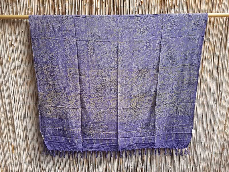 Premium Sarong + Gratis Sarongschnalle Und Anleitung, Pareo, Strandtuch, Wickelrock, Sari, Lungi, Bali Stil, Sommerrock, Sal 554-P von UmaEssentials