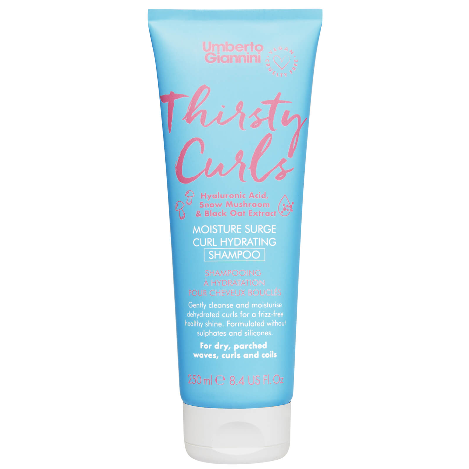 Umberto Giannini Thirsty Curls Moisture Surge Curl Hydrating Shampoo 250ml von Umberto Giannini